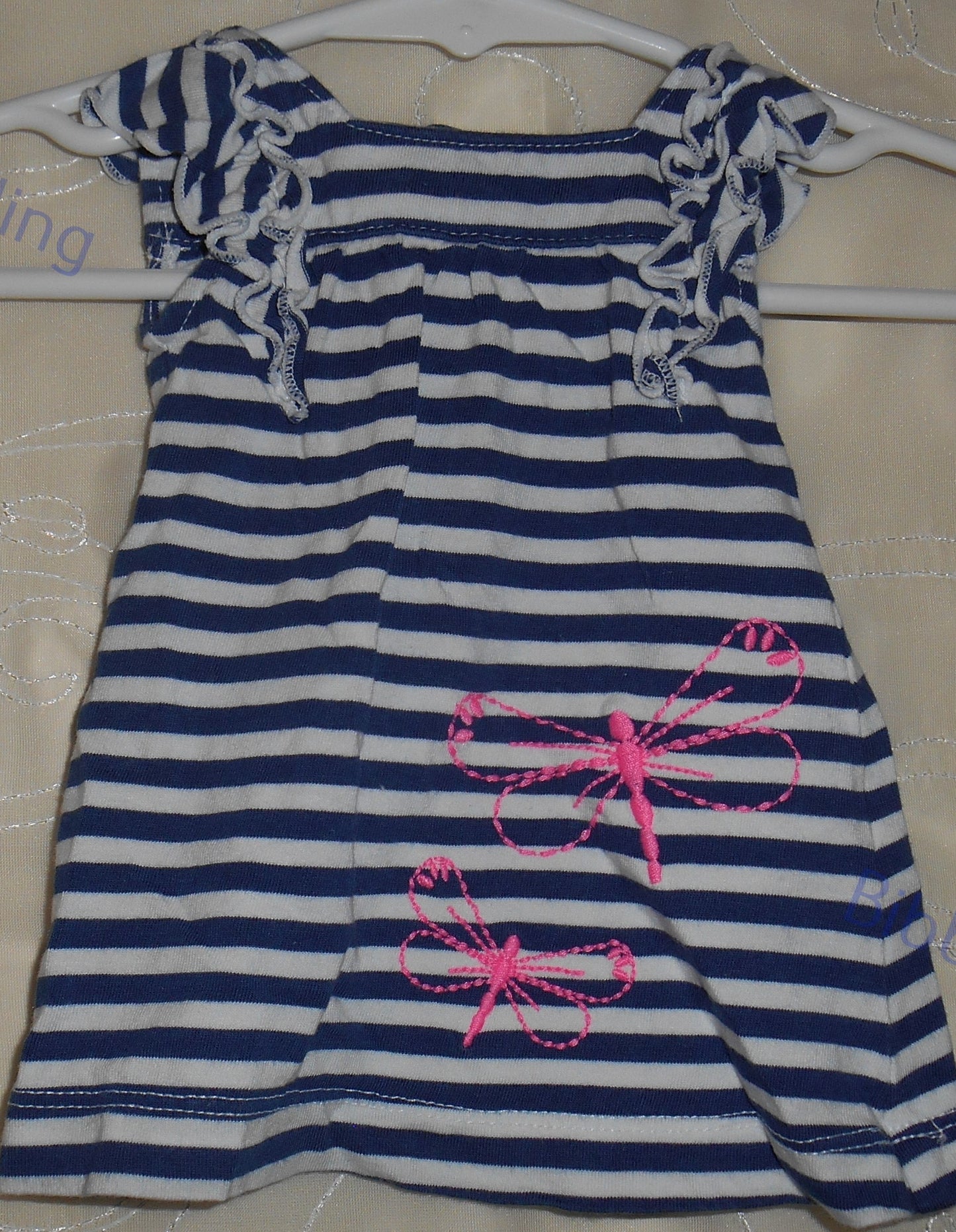 Just One You Blue Striped Dress