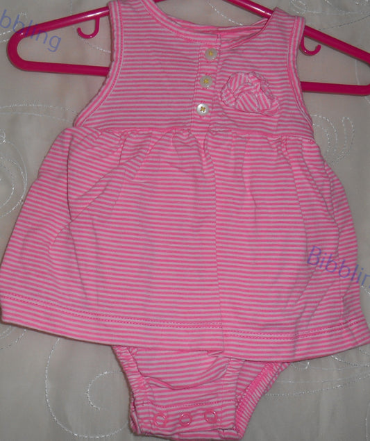 Carter's Pink Striped Onesie