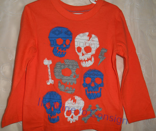 Circo Orange Skull Shirt