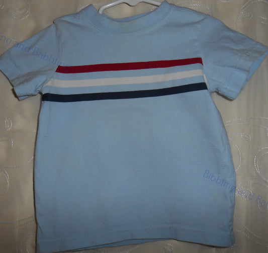 Jumping Beans Blue Shirt with Stripes