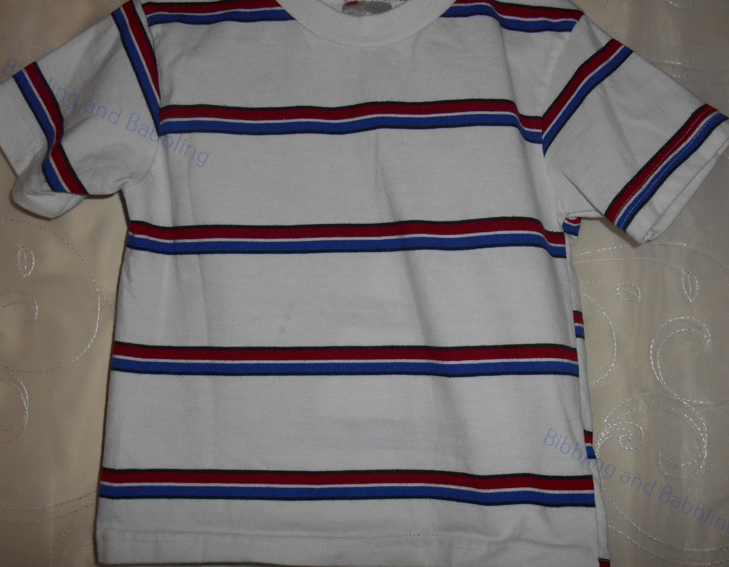 Kid Connection White Shirt w/ Stripes