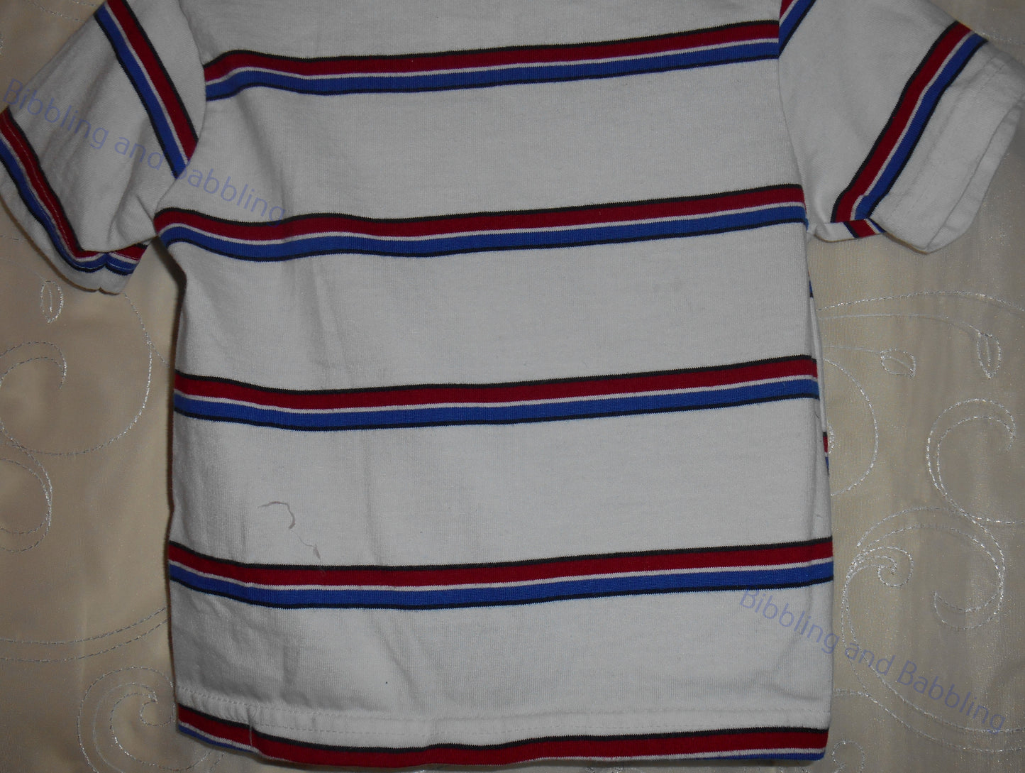 Kid Connection White Shirt w/ Stripes