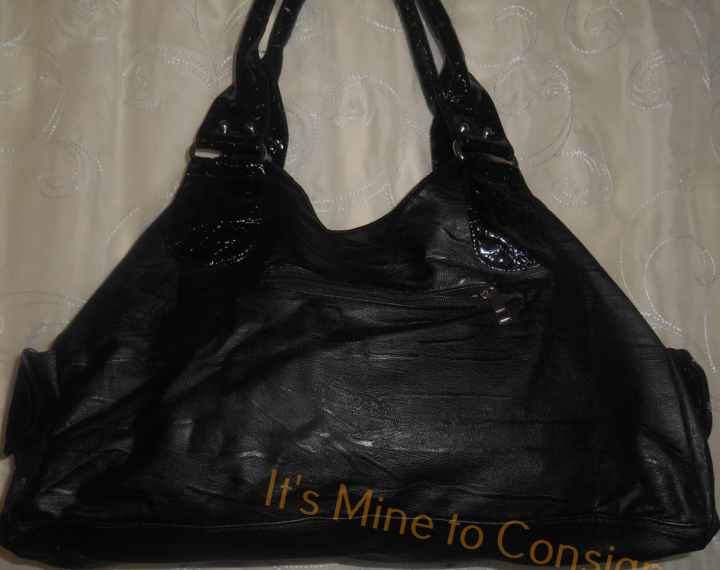 Black Purse with 2 Side Pockets