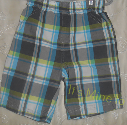 Child of Mine Green Plaid Shorts