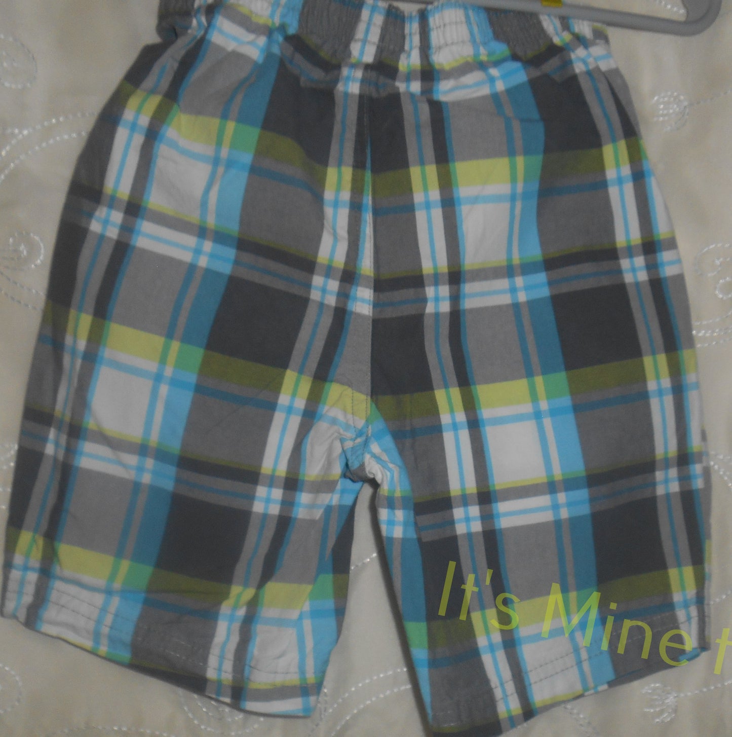 Child of Mine Green Plaid Shorts