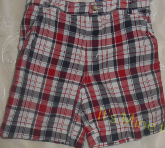 Authentic Kids Red Plaid Shorts