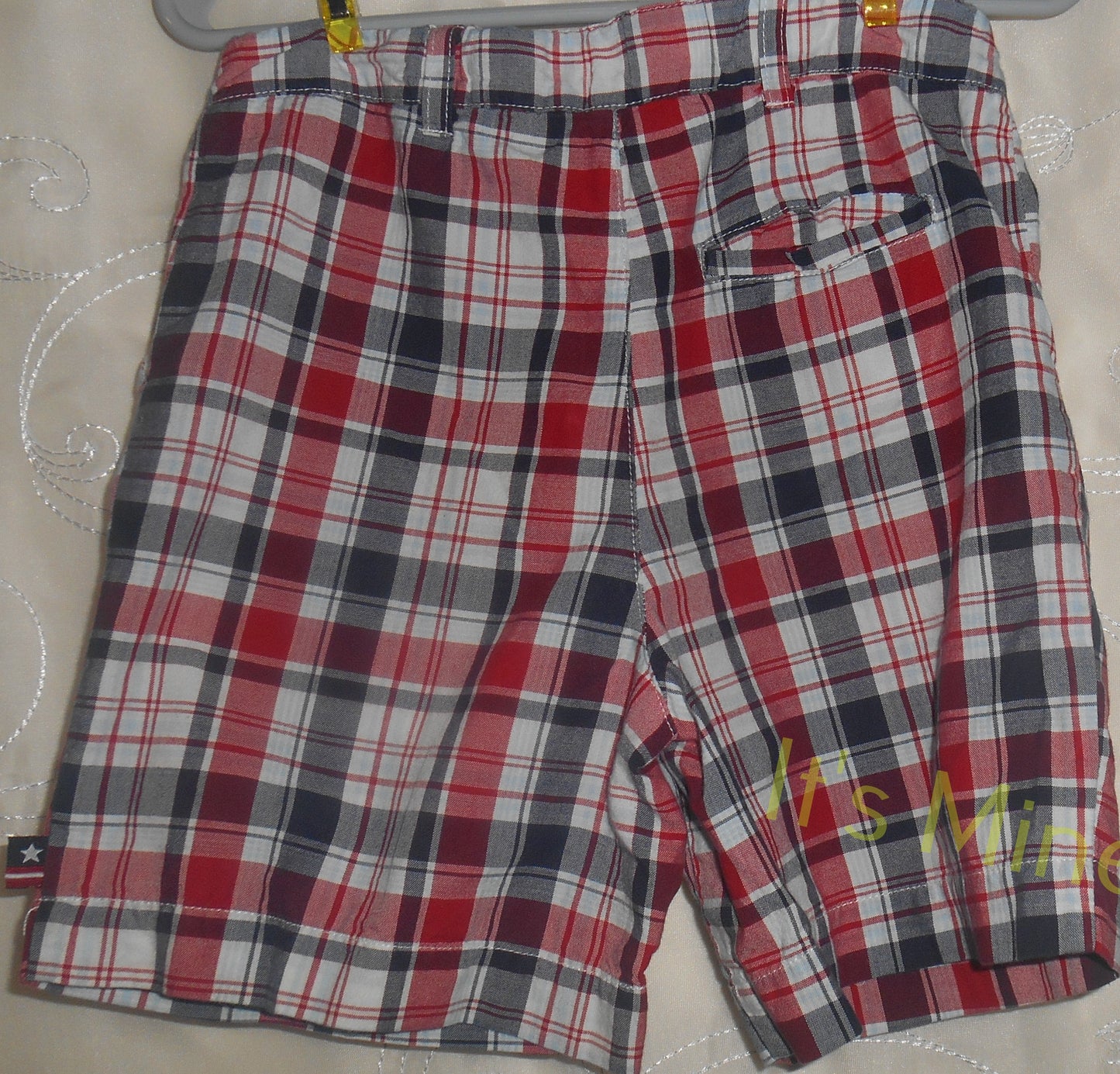 Authentic Kids Red Plaid Shorts