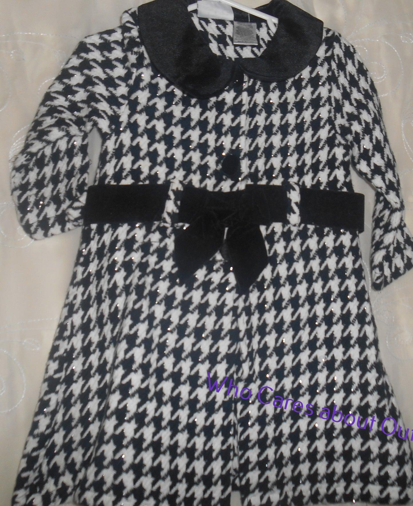 Blueber Blvd  Black and White Coat