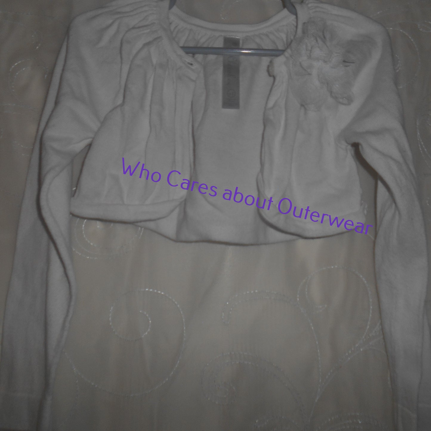 Cherokee White Long Sleeved Shrug