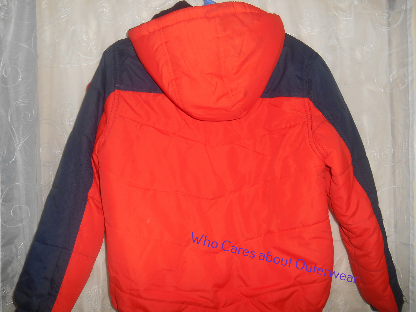 The Polar Club Orange & Navy Coat