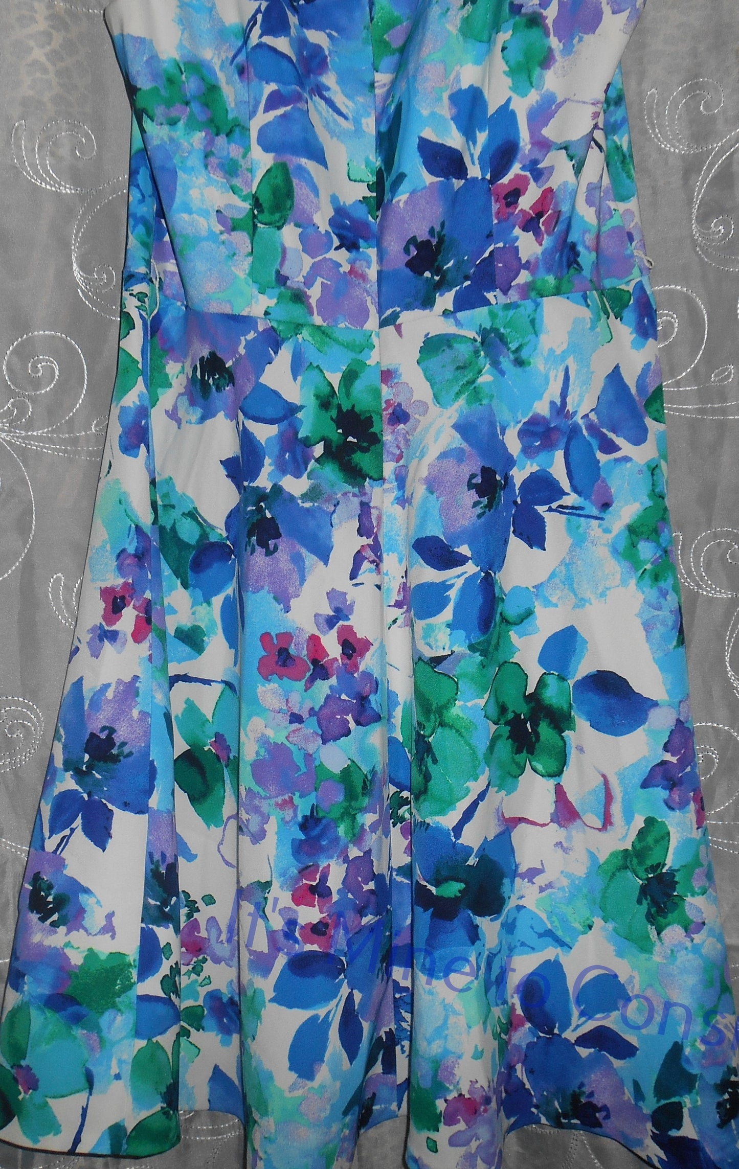 Established 1962 Blue Floral Dress