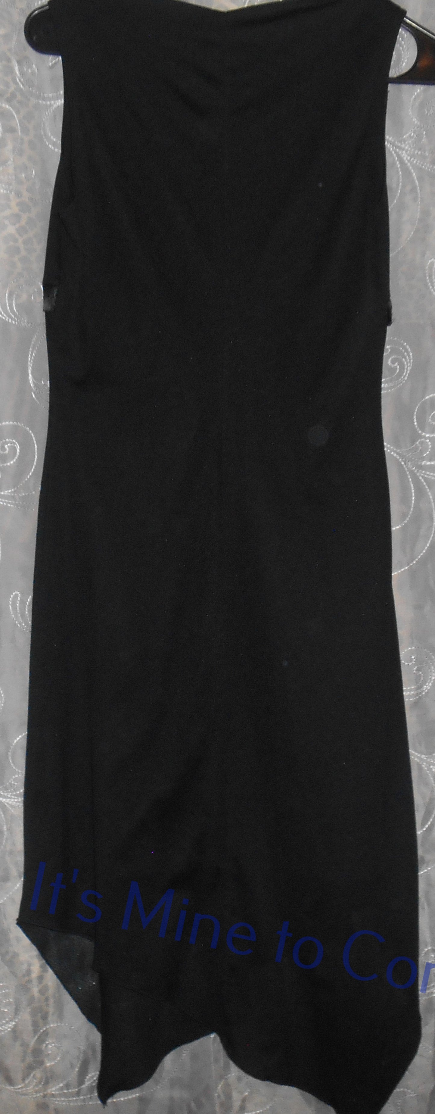 Per Section Black Sleeveless Dress