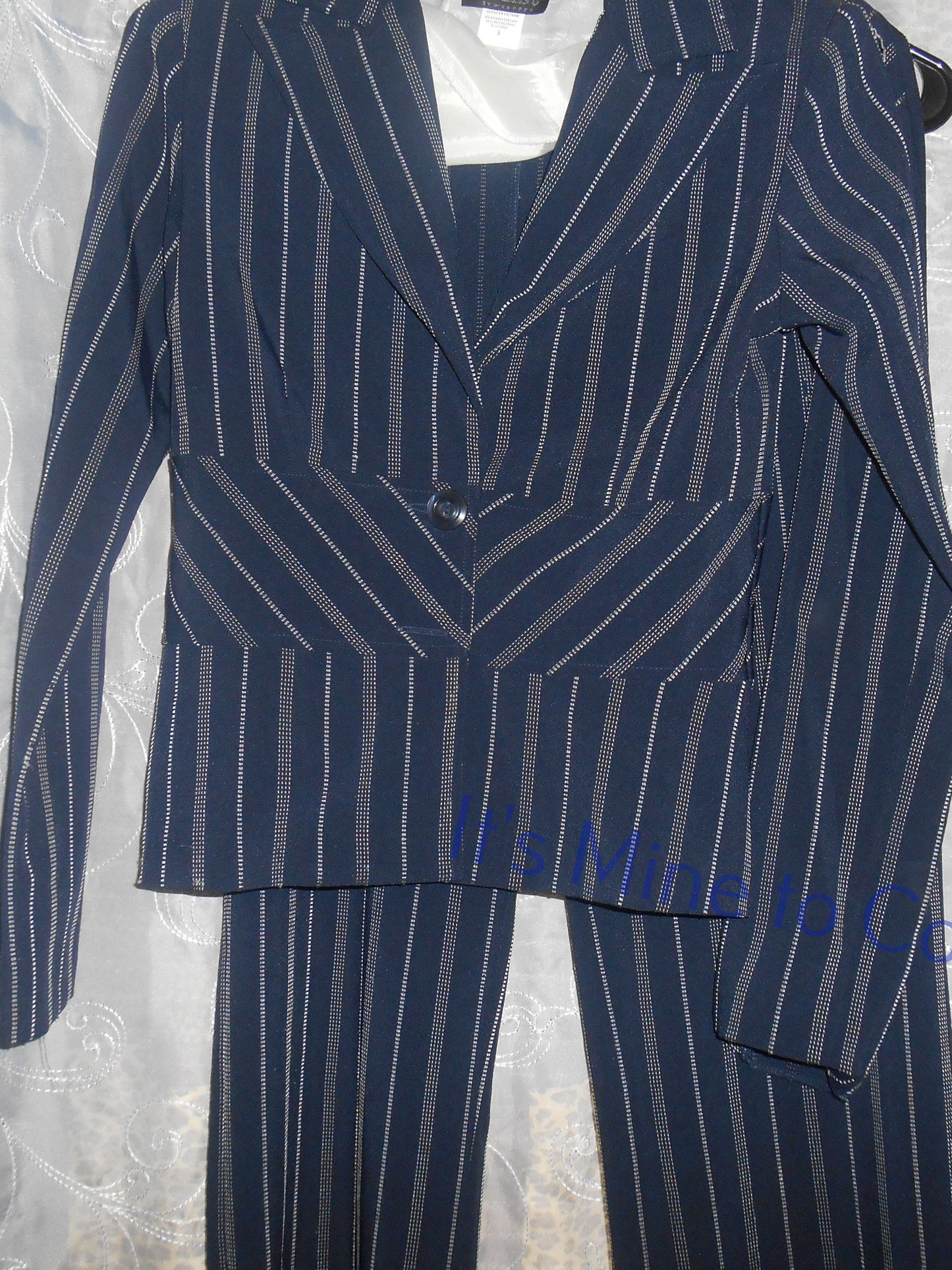 A-List Blue Pinstripe Pantsuit