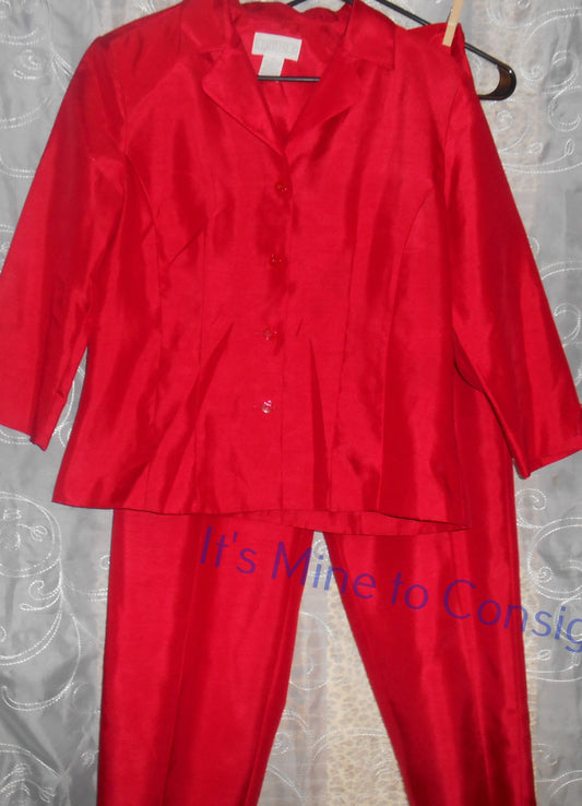 Studio C Red Pantsuit