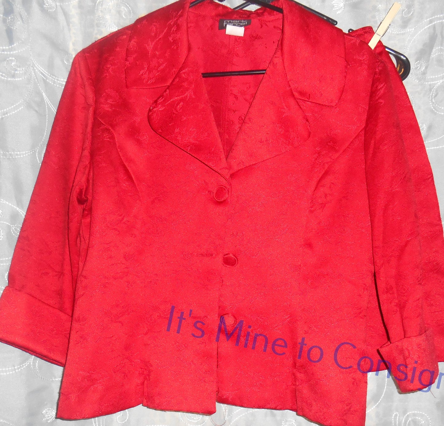 Mark Farrel Red Skirt Suit