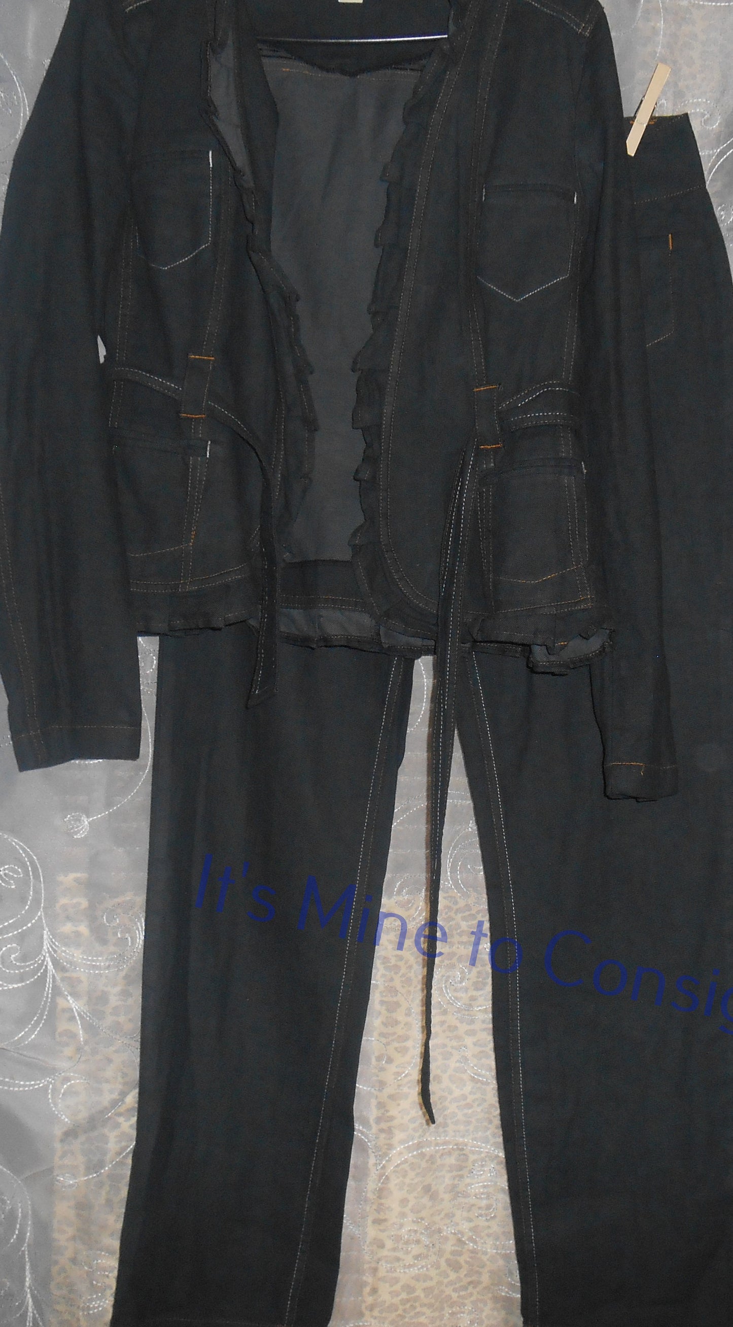 Cato Black Jean Set