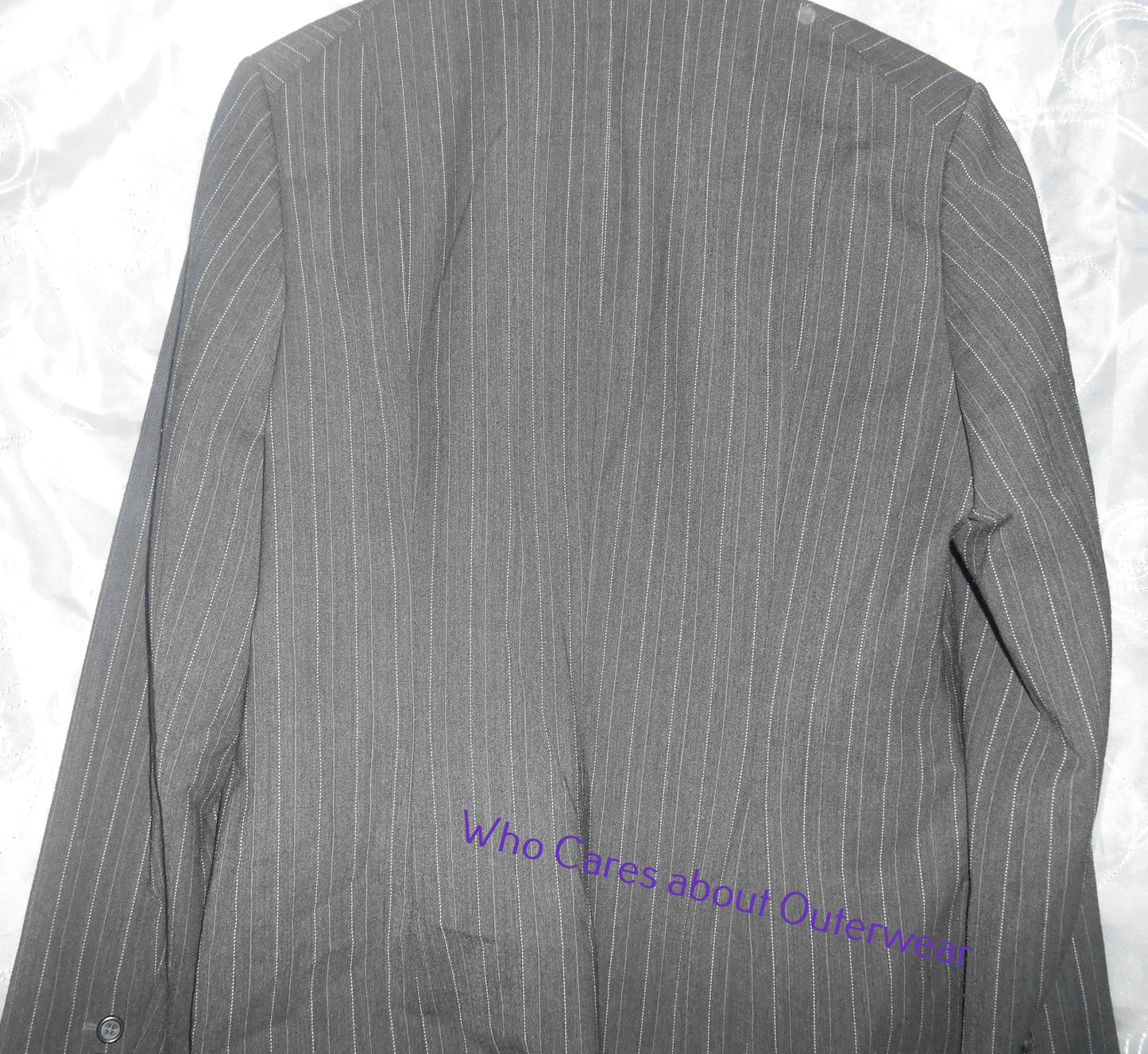 The Limited Gray Striped Jacket