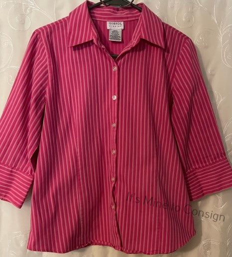 George Pink Striped Shirt