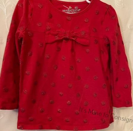 Jumping Beans Red Polka Dot w/Bow