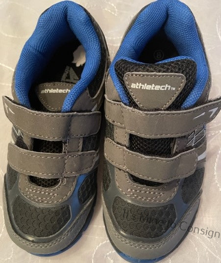 Blue and Gray Tennis Shoes