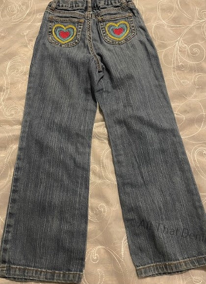 Carter's Girls Jeans w/Hearts on back pockets