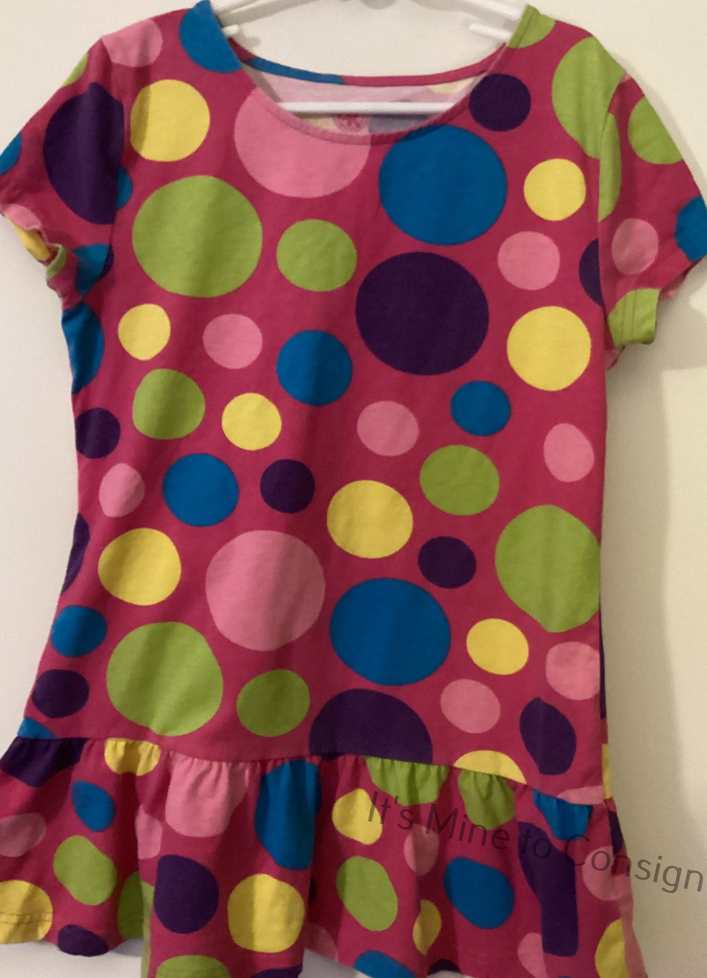 J Khaki Pink Polka Dot Dress