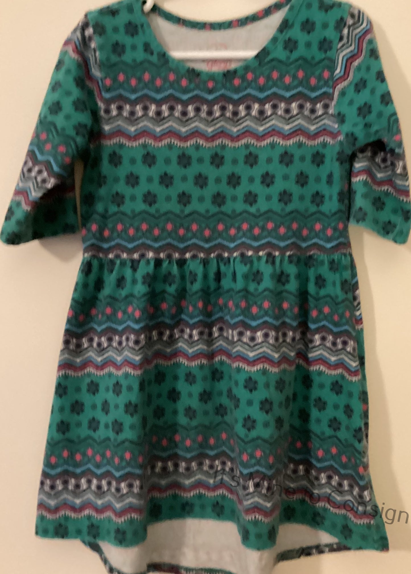 Faded Glory Blue Print Dress