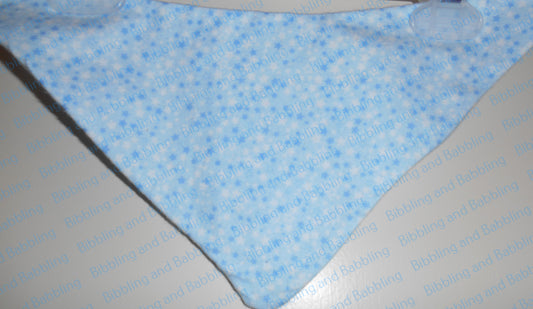 Reversible Baby Blue Dots Bandana Bib