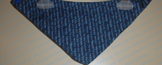 Reversible Hello Baby Bandana Bib