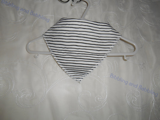 Striped Velcro Bib