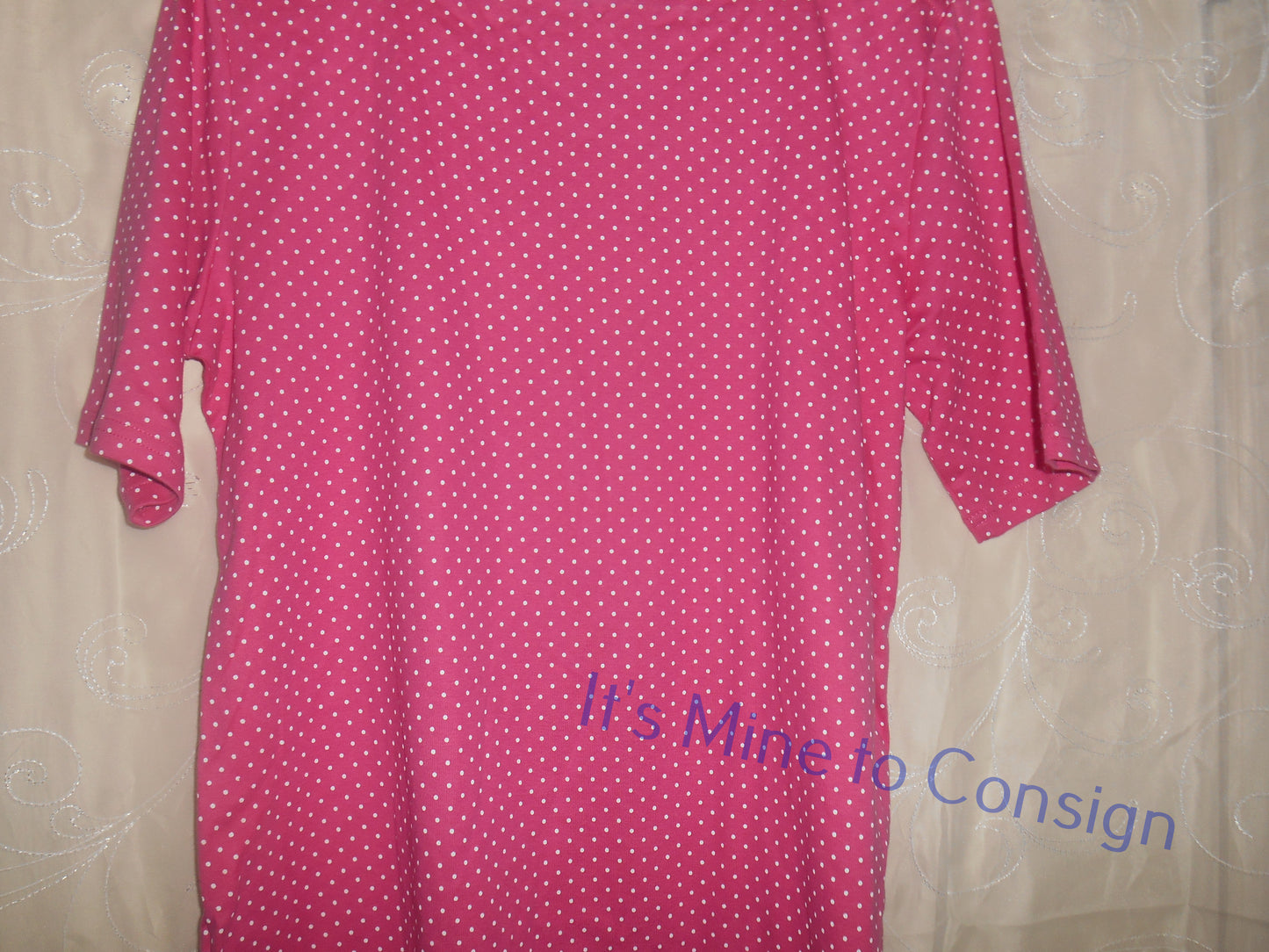 Croft & Barrows Pink Polka Dot Top